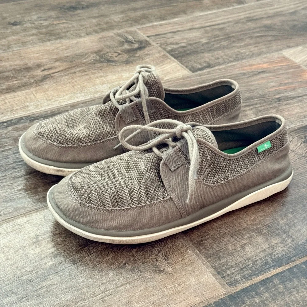 Sanuk Men's What a Tripper Low Loafer Sneaker, Light Brown, 11
